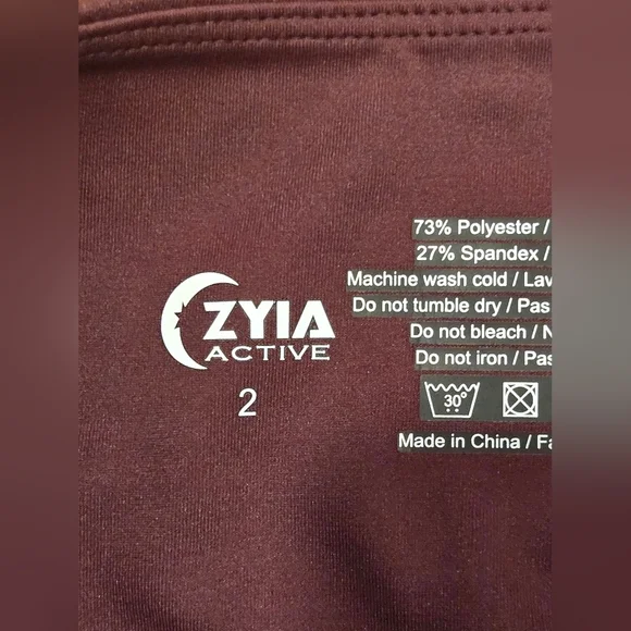 NWOT Zyia Active Purple Leggings - Picture 5 of 8